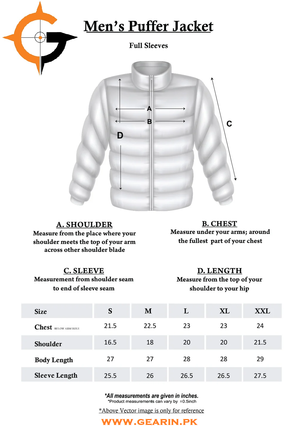 NAVY PUFFER JACKET