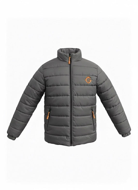 STONE GREY PUFFER JACKET