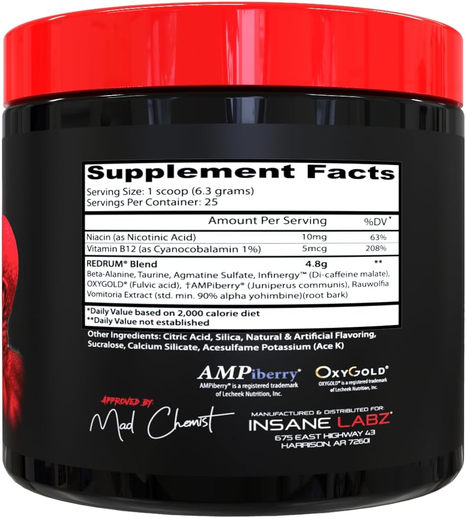 Insane Labs Redrum High Stim Pre-workout