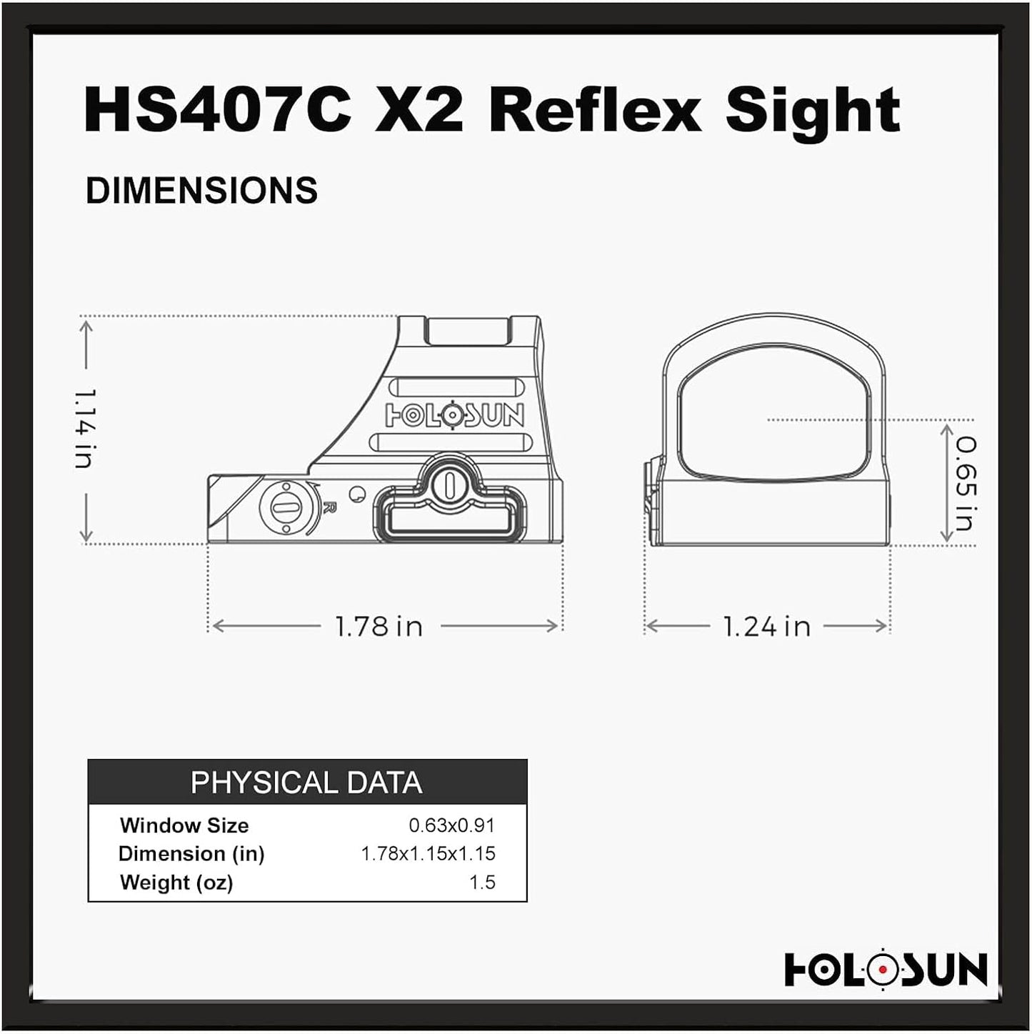 HOLOSUN PISTOL DOT SIGHT