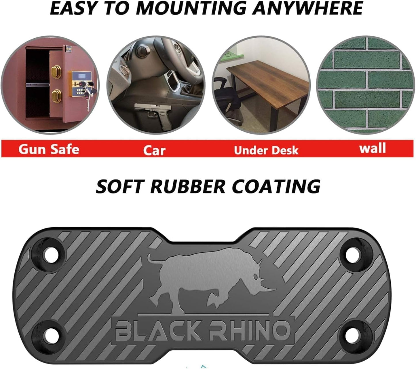 BLACK RHINO GUN MAGNET