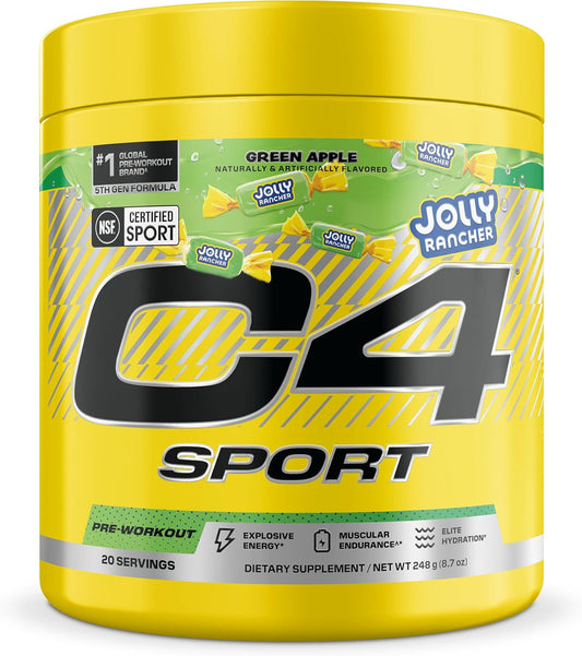 C4 Sport Pre Workout Jolly Rancher Green Apple