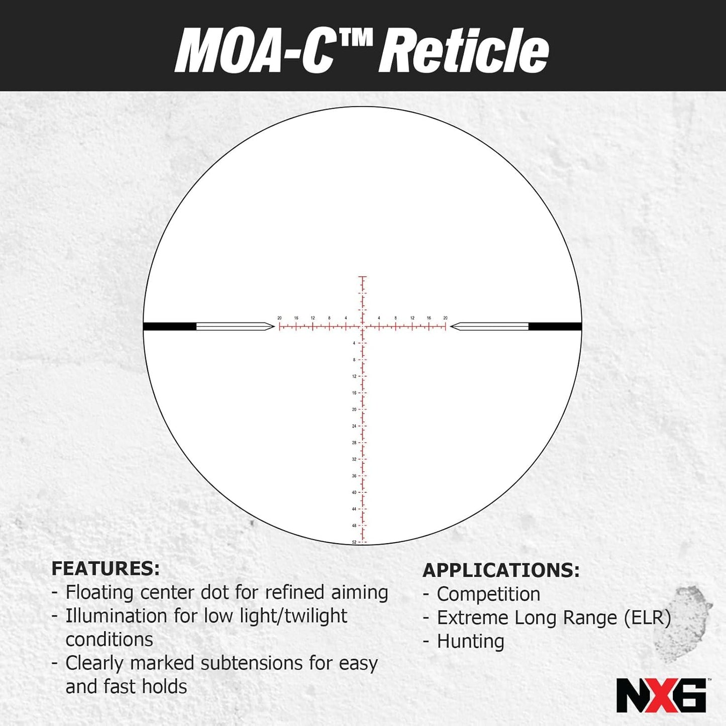 Nightforce NX6 6-36x56mm F1 Riflescope FFP