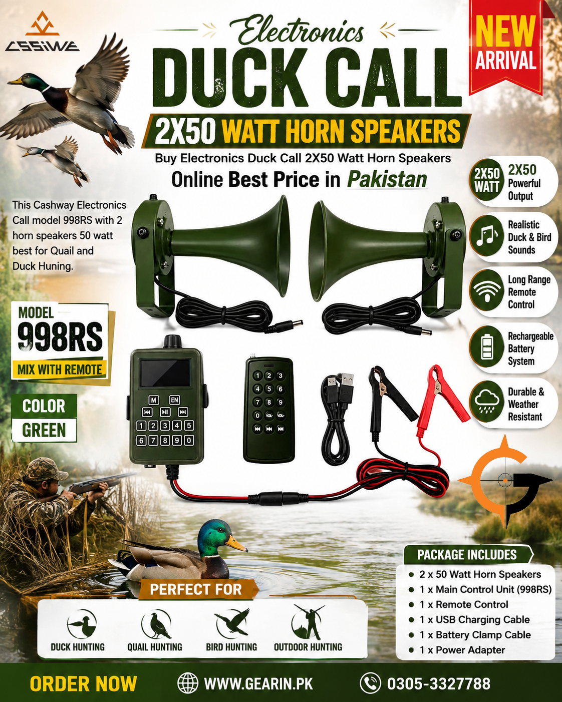 Electronic Duck Caller Horny Speakers