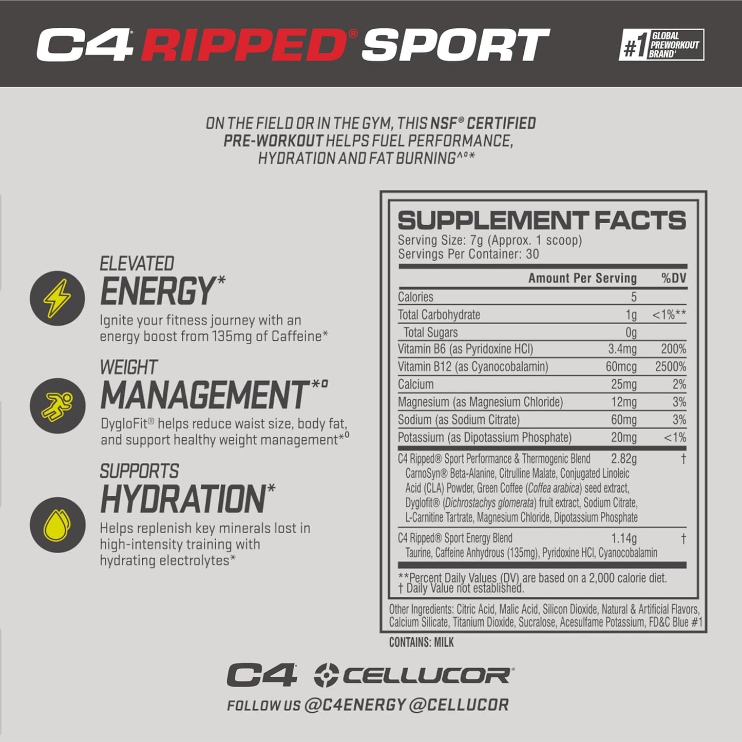 C4 Ripped Sport Pre Workout