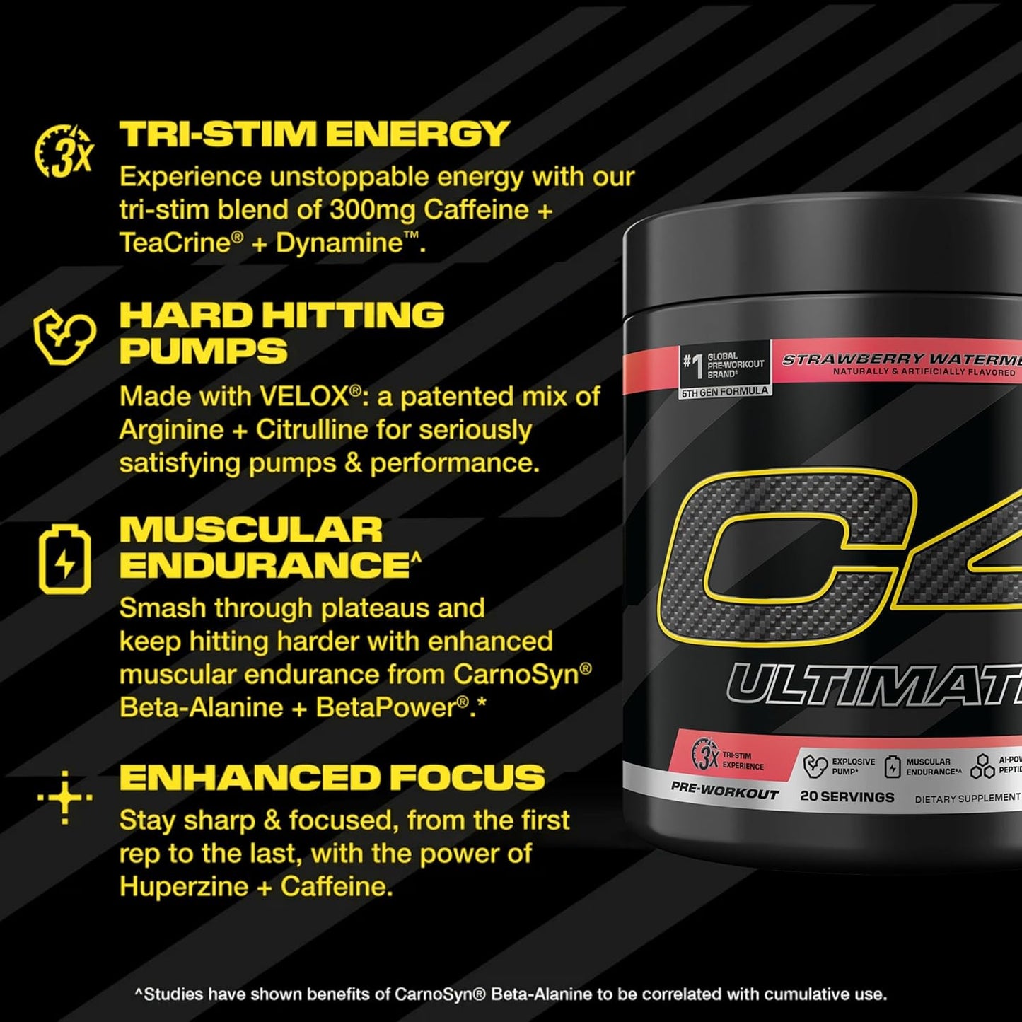 C4 Ultimate Pre Workout Powder extra