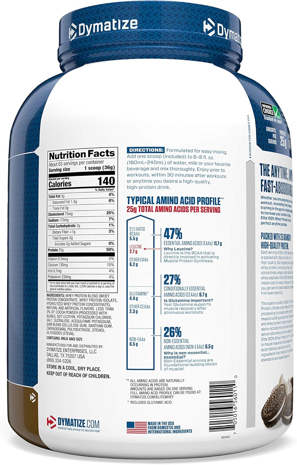 Dymatize Elite 100% Whey Protein