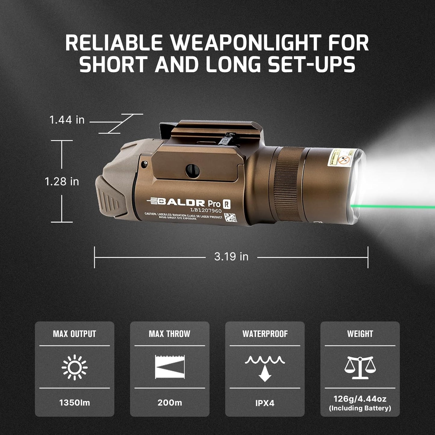 OLIGHT Rechargeable Tactical Flashlight