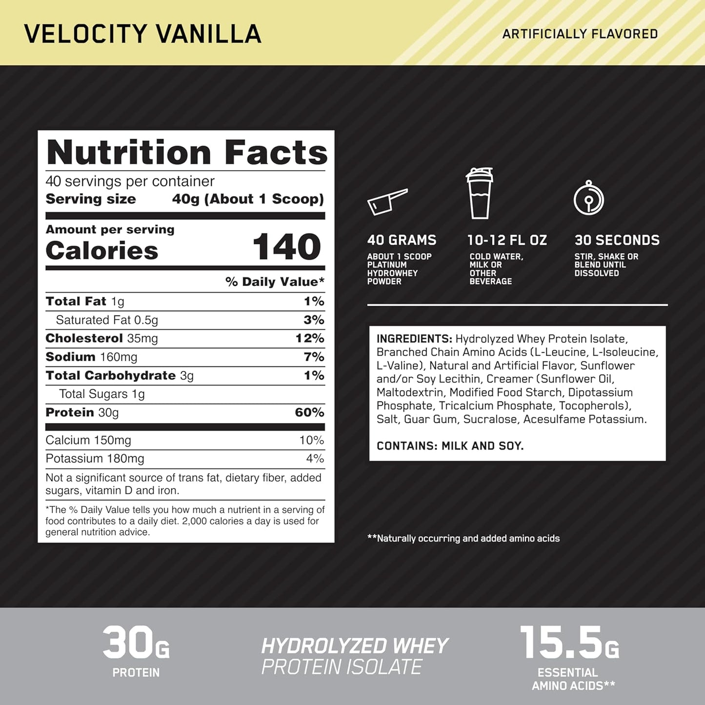 Optimum Nutrition Platinum Hydro whey Protein
