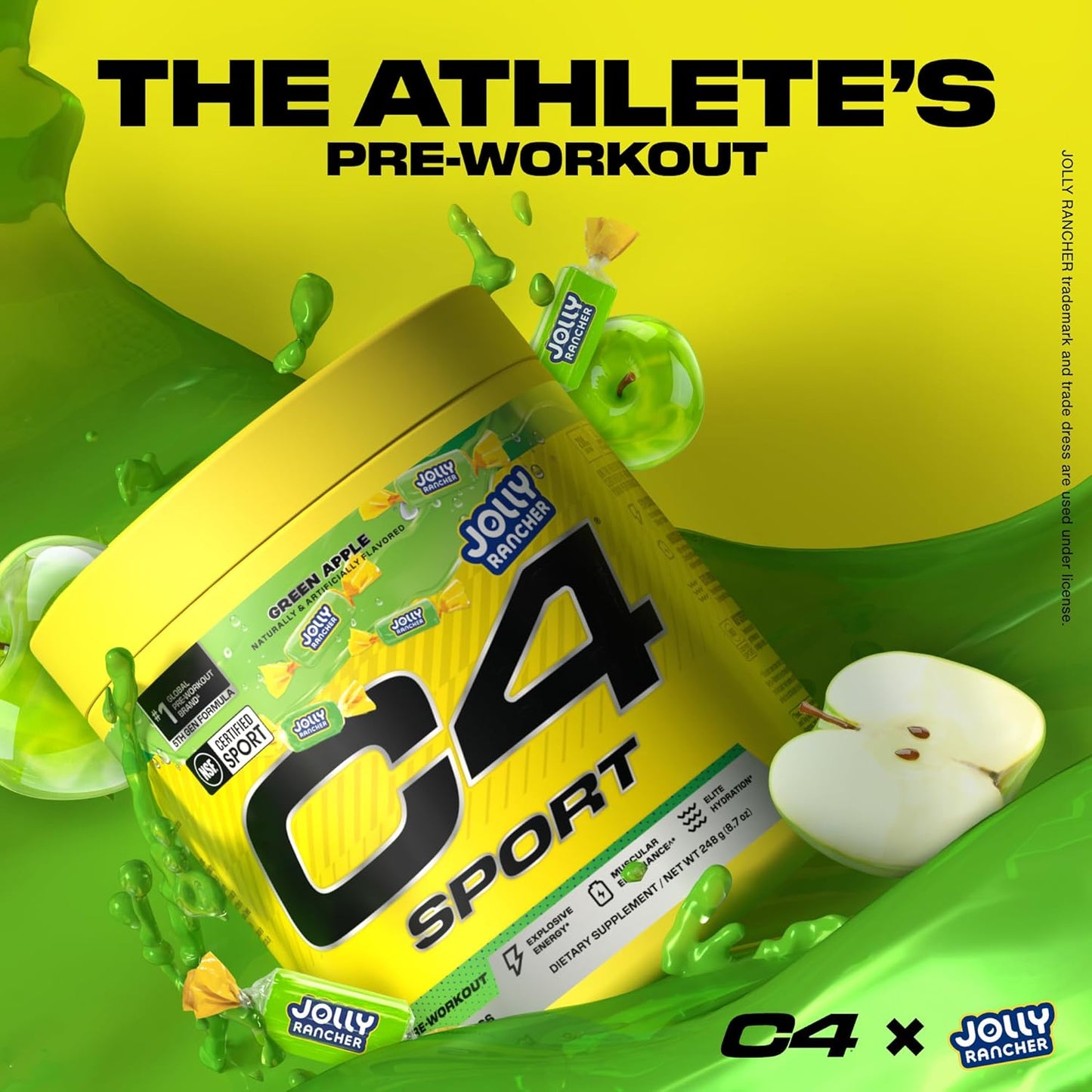 C4 Sport Pre Workout Jolly Rancher Green Apple