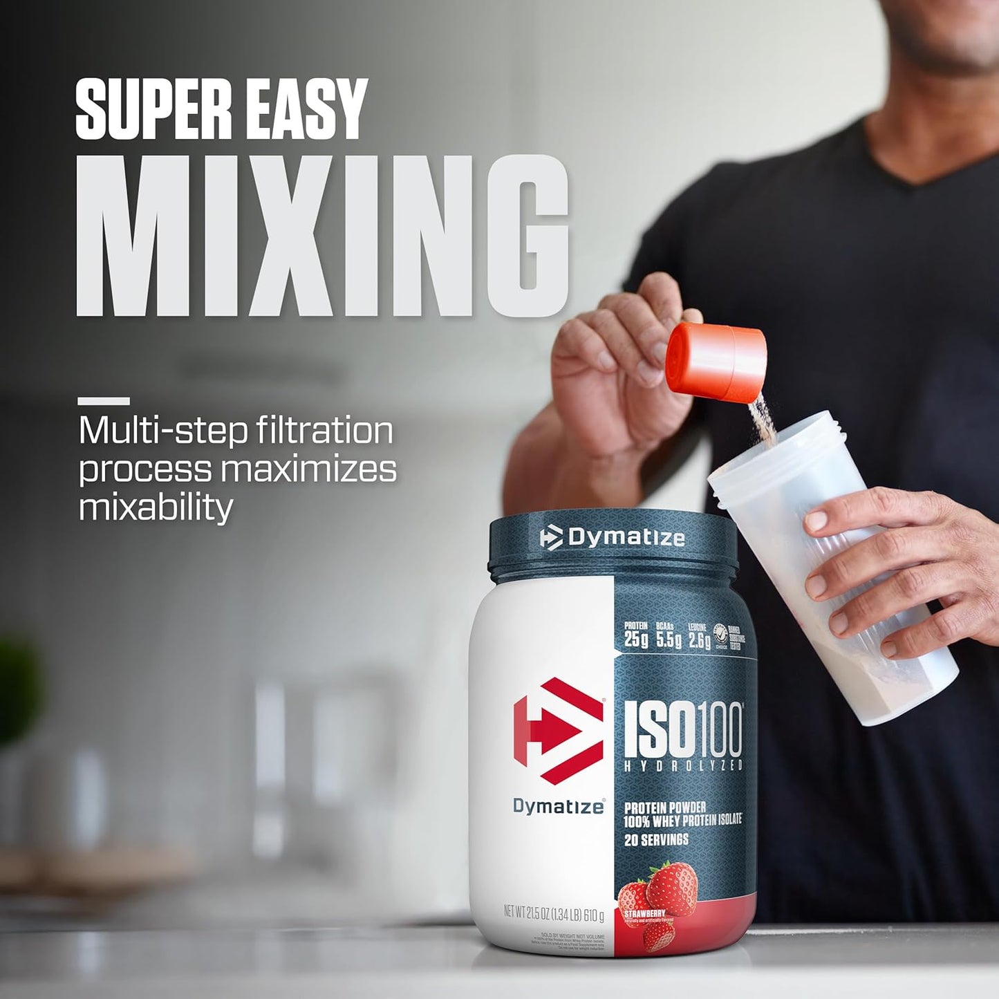 Dymatize ISO100 Isolate, Strawberry