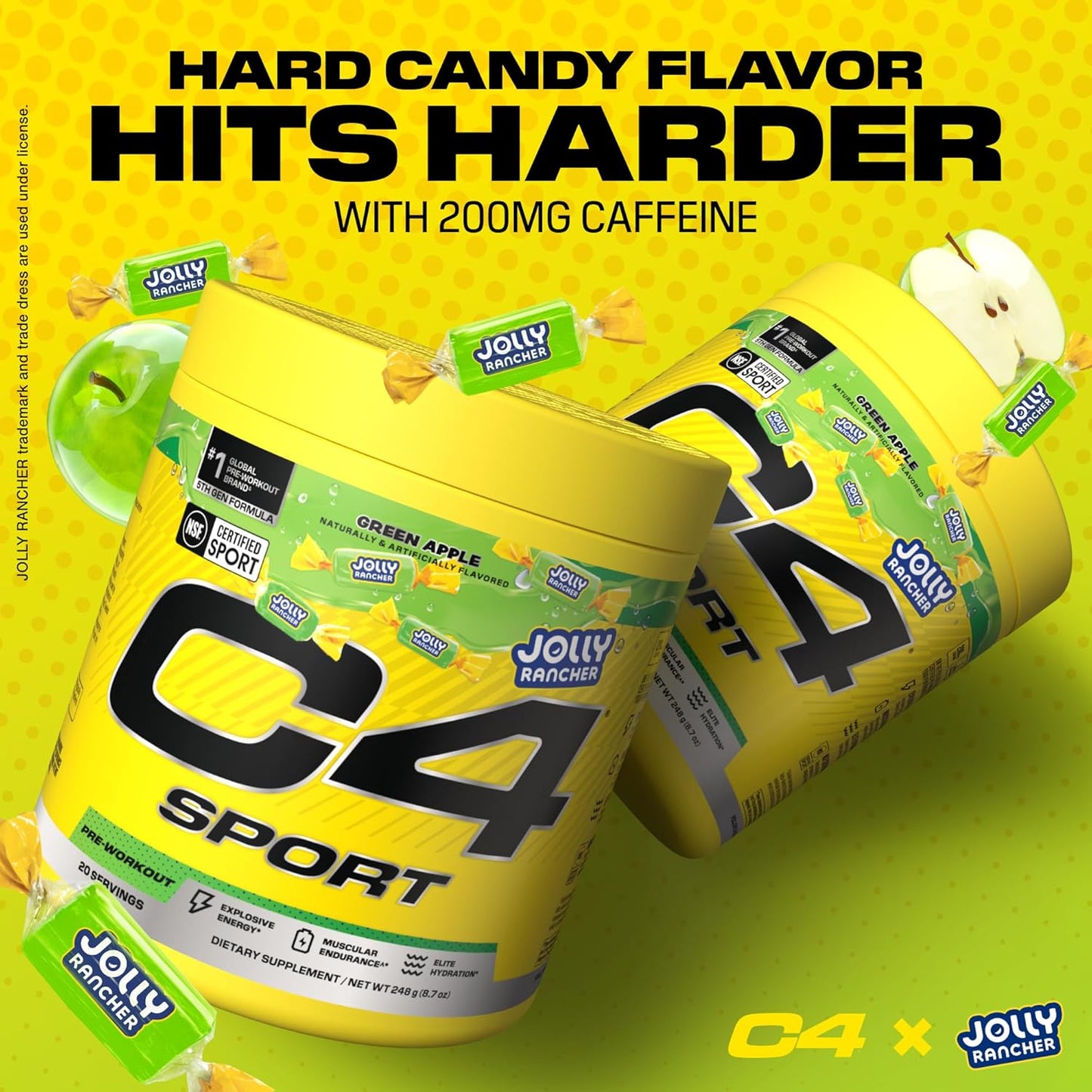 C4 Sport Pre Workout Jolly Rancher Green Apple