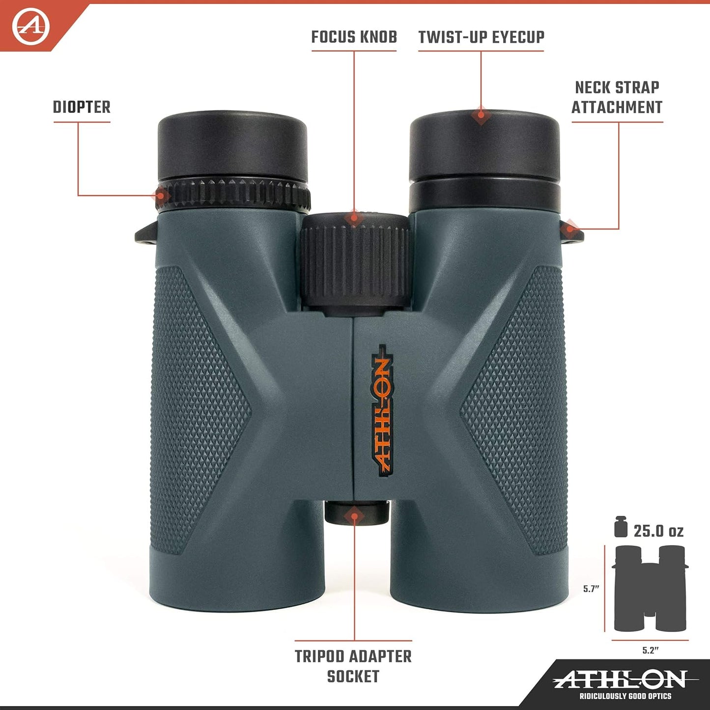Athlon Optics 8x42 ED Glass Binocular