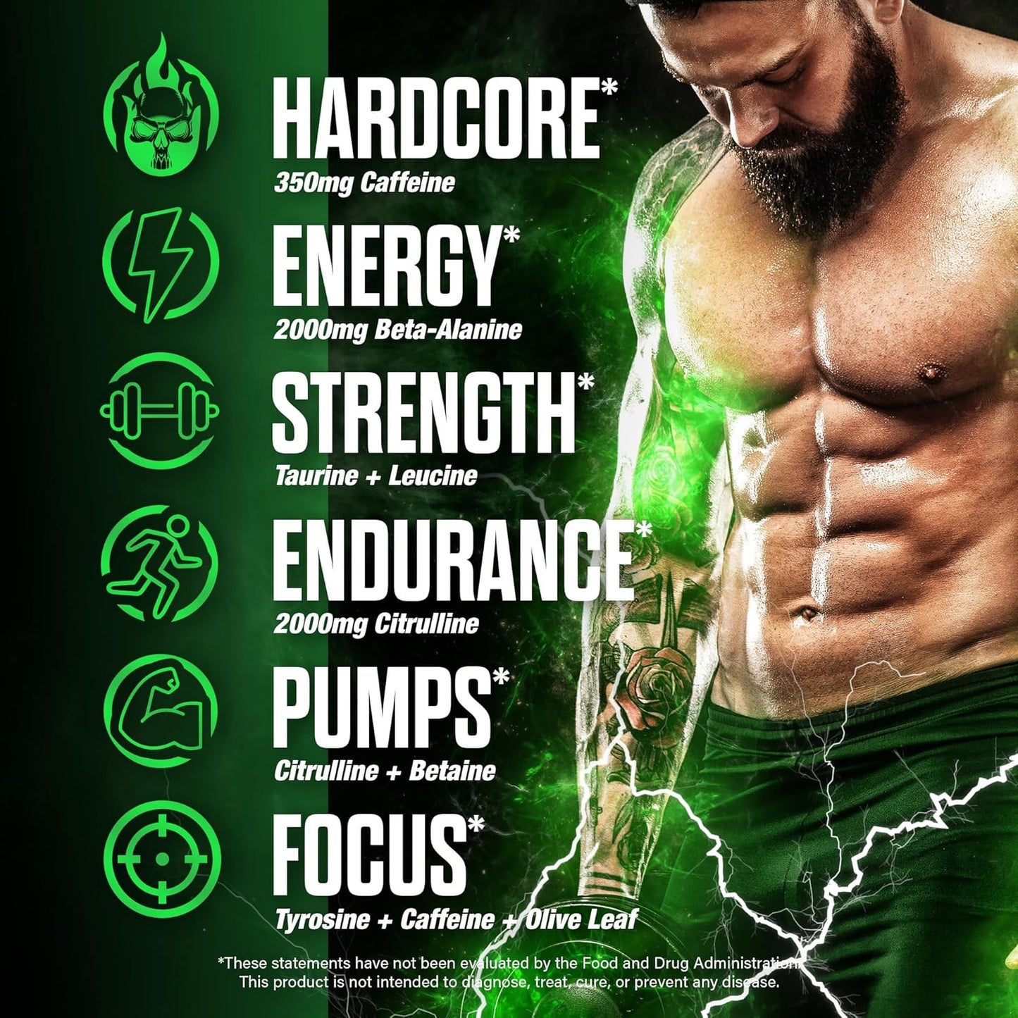 JNX SPORTS The Shadow Pre Workout