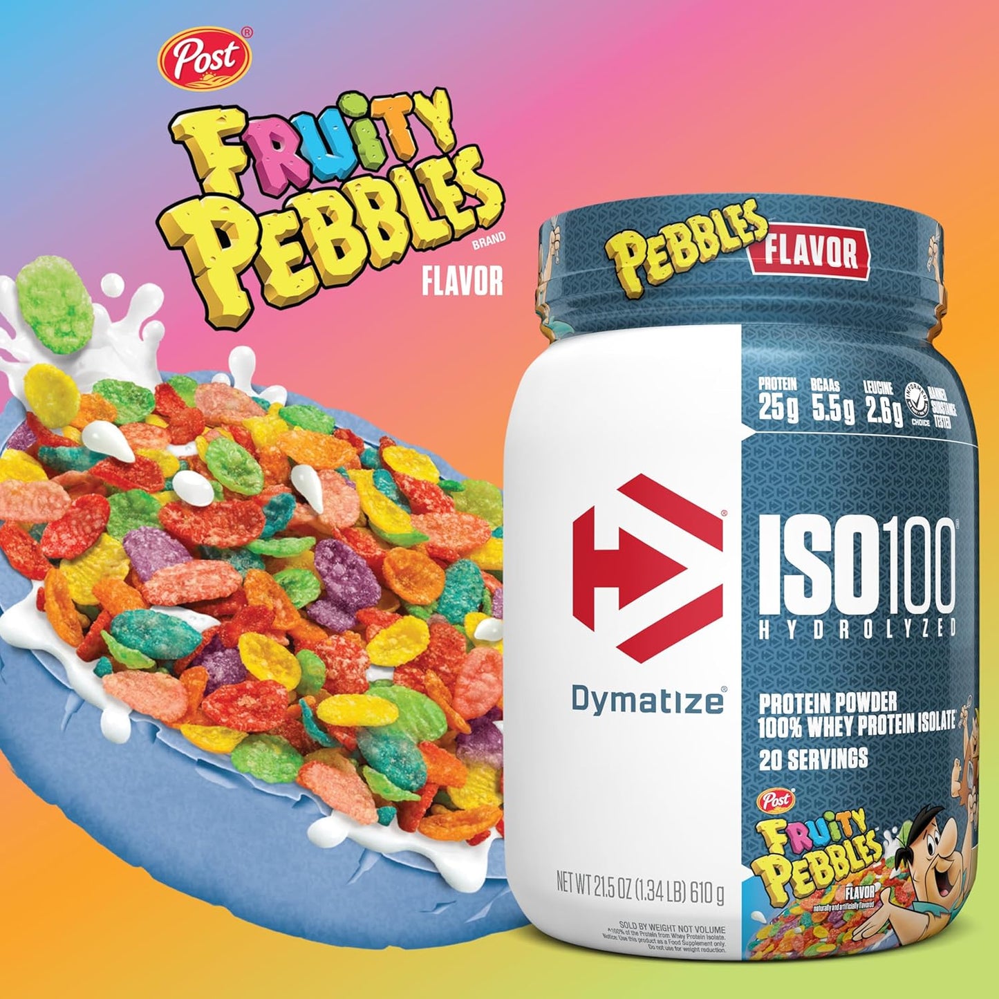 Dymatize x Fruity Pebbles ISO100