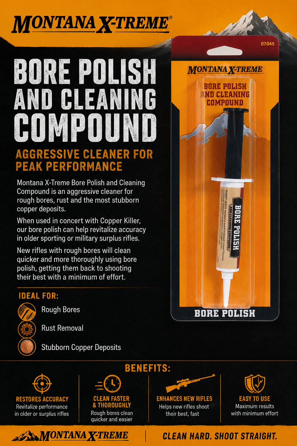 Montana X-Treme Bore Polish and Cleaning Compound