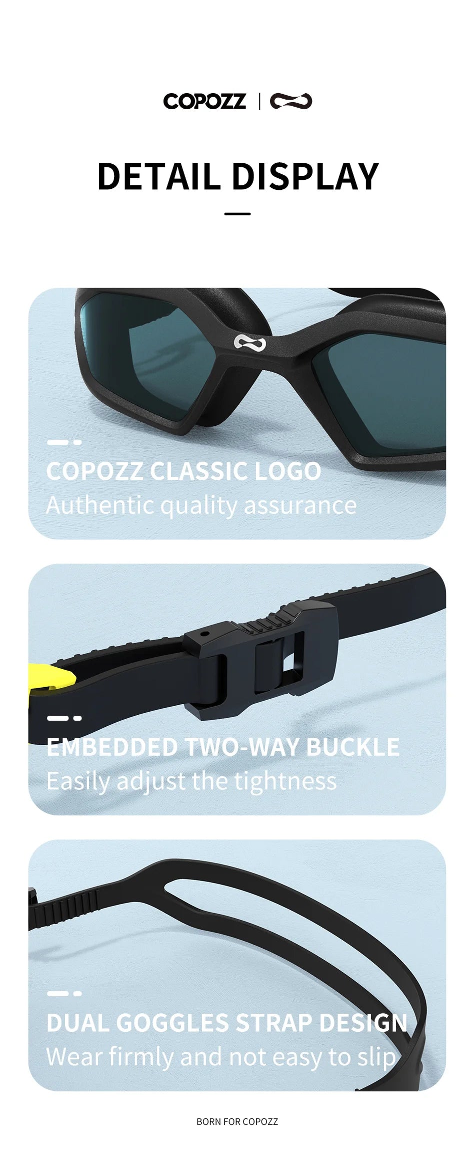 COPOZZ Professional Swimming Goggles