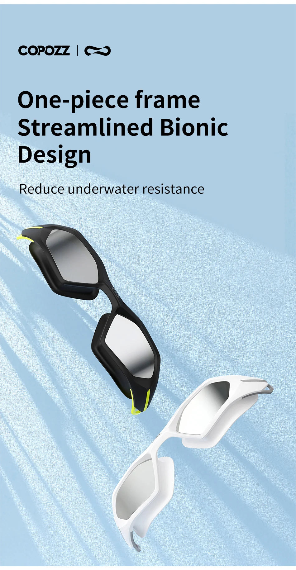 COPOZZ Professional Swimming Goggles