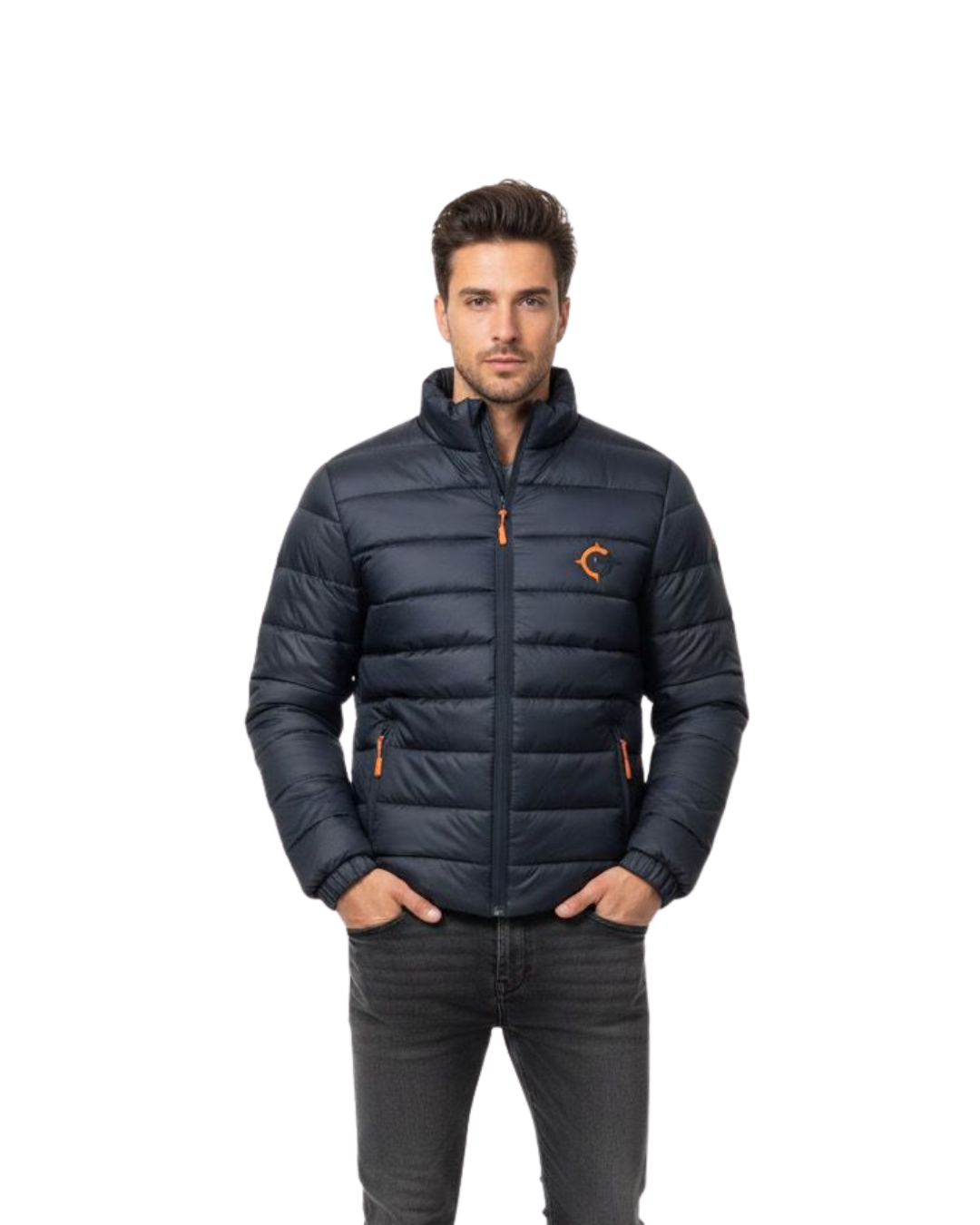 NAVY PUFFER JACKET