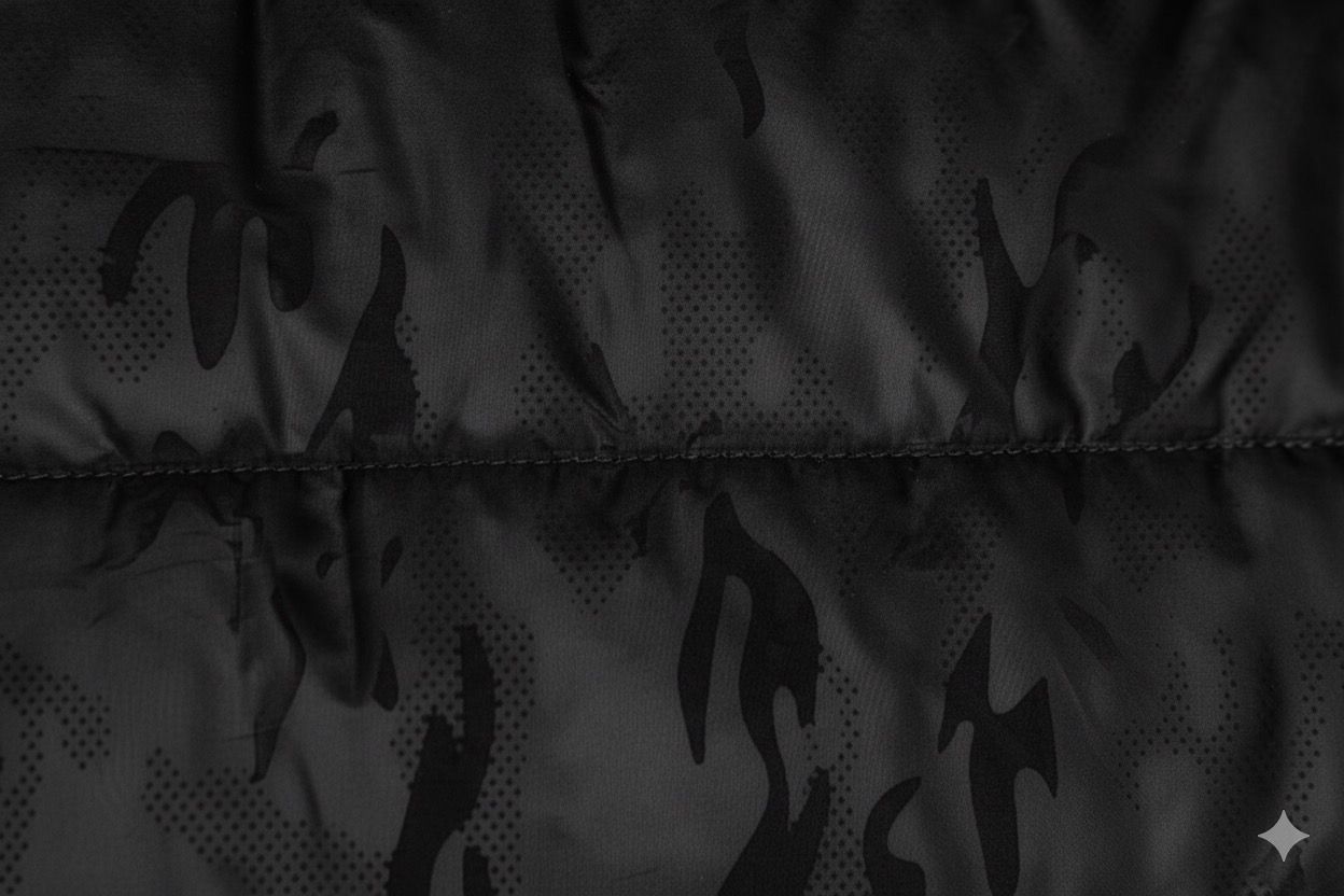 JET BLACK PUFFER JACKET