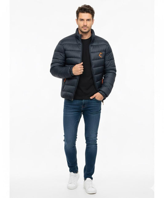 NAVY PUFFER JACKET